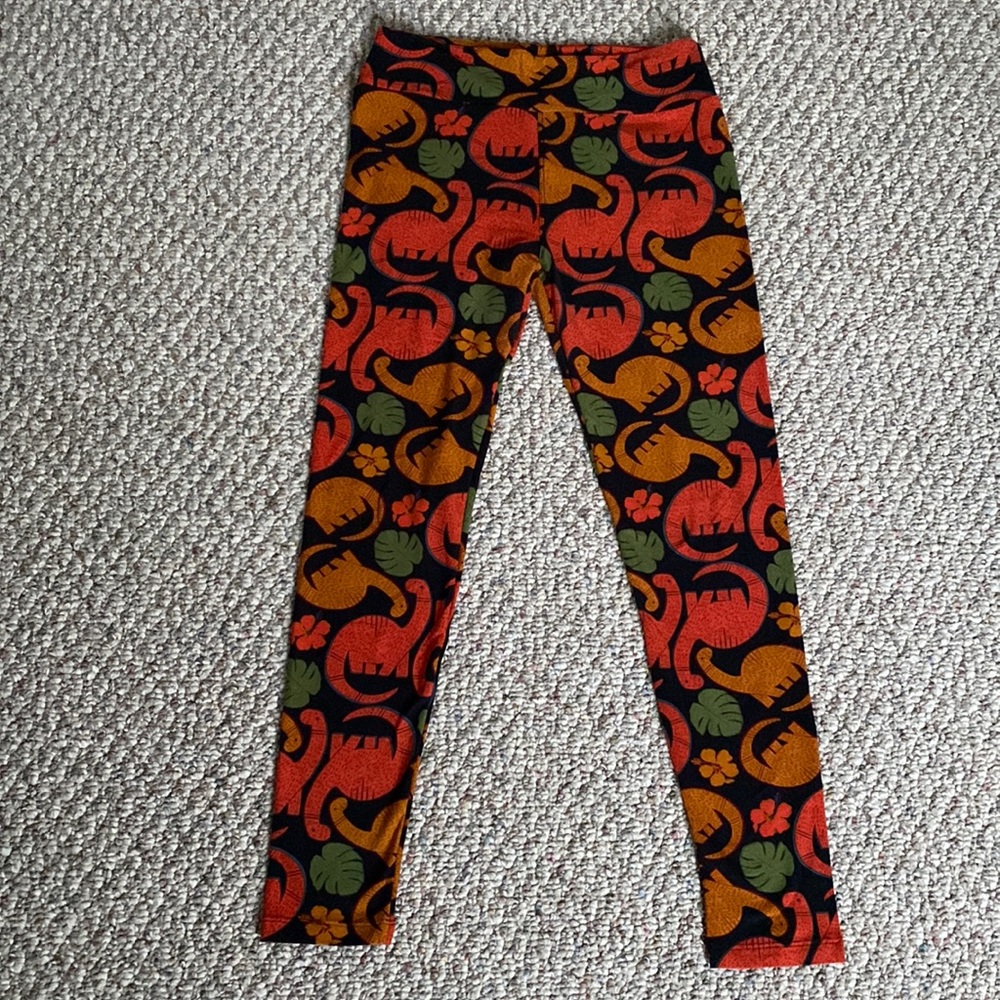 LuLaRoe Dinosaur Leggings (new without tags)